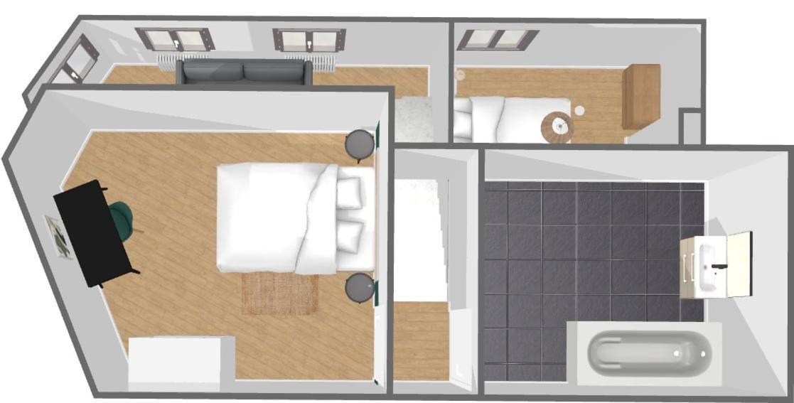 Duplex 2 Bedrooms 2 Bath 里尔 外观 照片